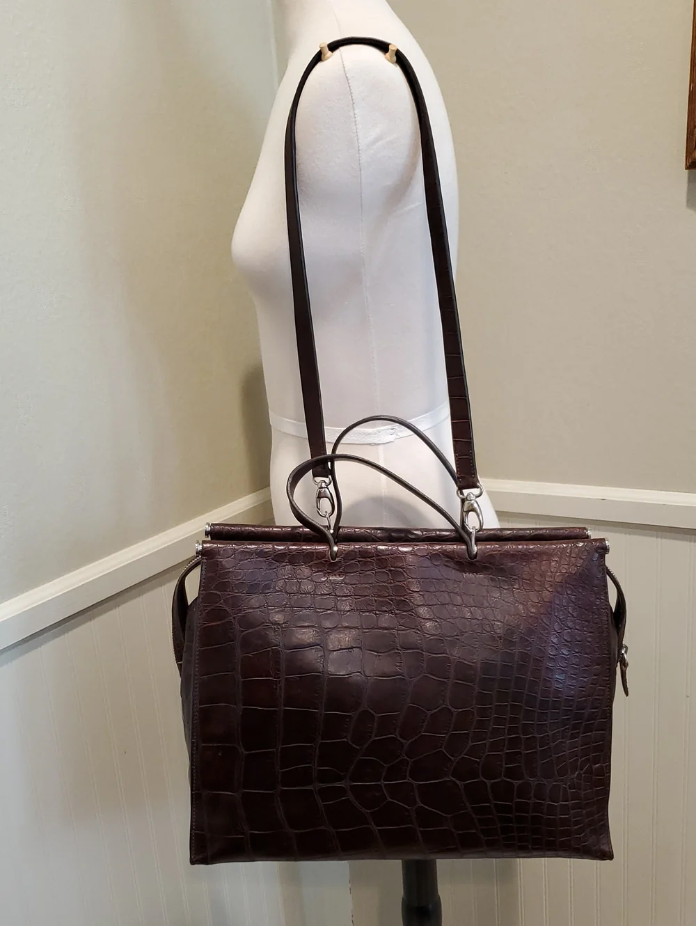 Mauro Governa For Suarez Alligator Work Tote